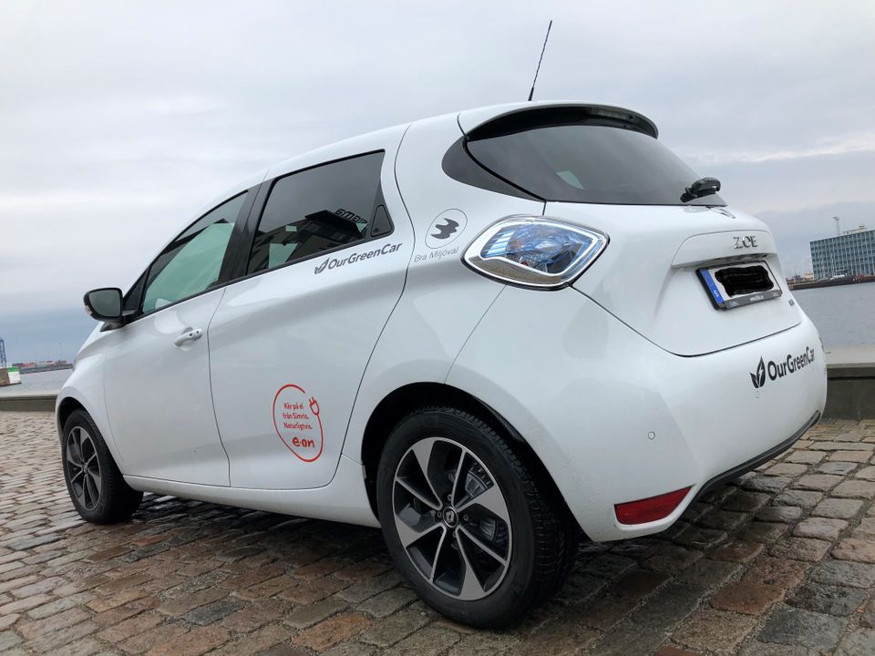 Elbil från OurGreenCar i centrala Simris